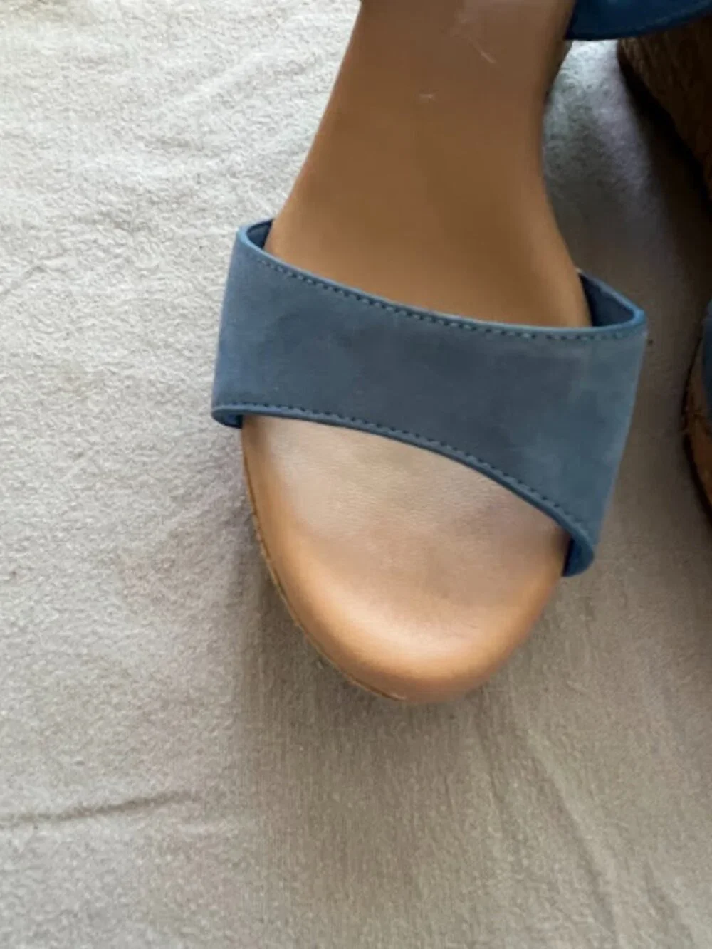Ugg Australia Blue Elena Espadrille Wedge Sandals Size 7